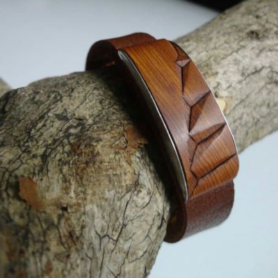 دستبند چوبی مردانه